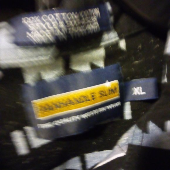 2 Western LS Dress Shirts Aztec Vintage 90's Panhandle Slim and High Noon - Picture 3 of 10